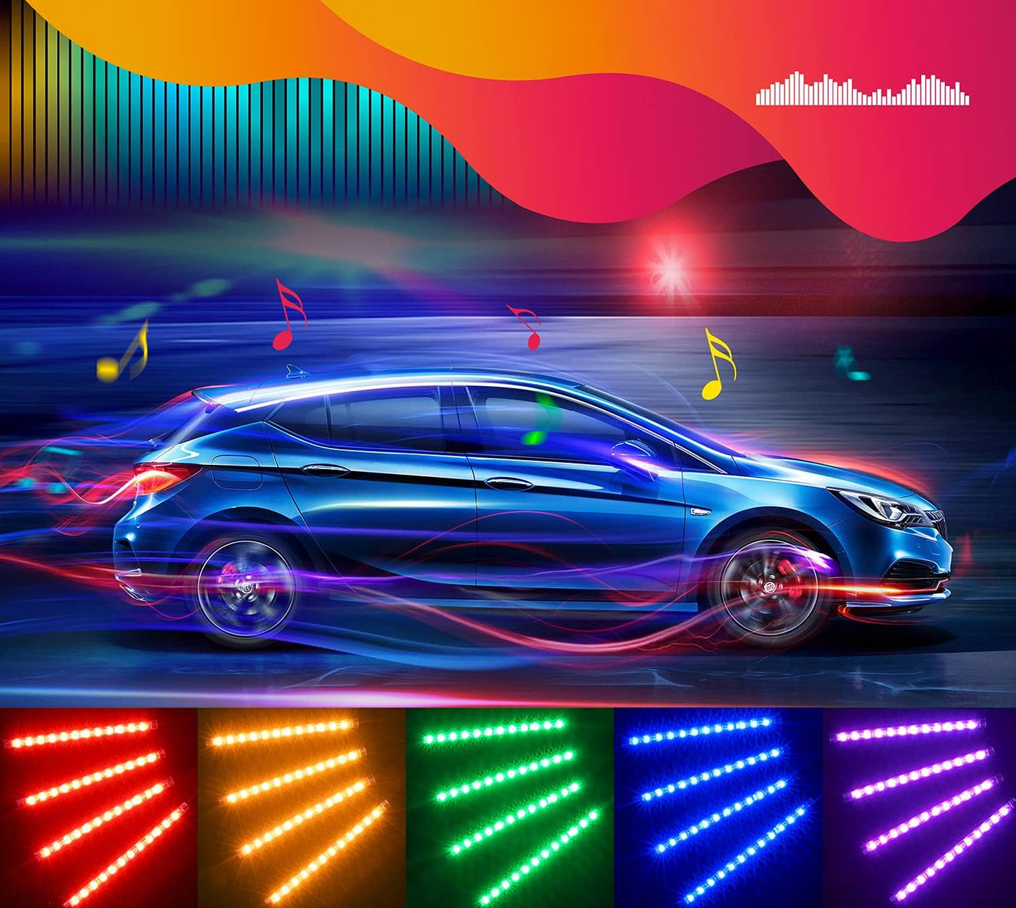 app control smart car interior lights
