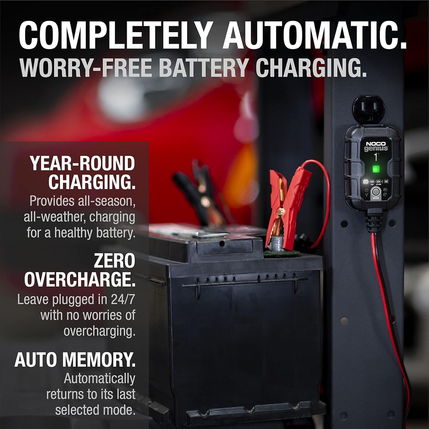 6v/12v smart battery charger – automatic maintainer