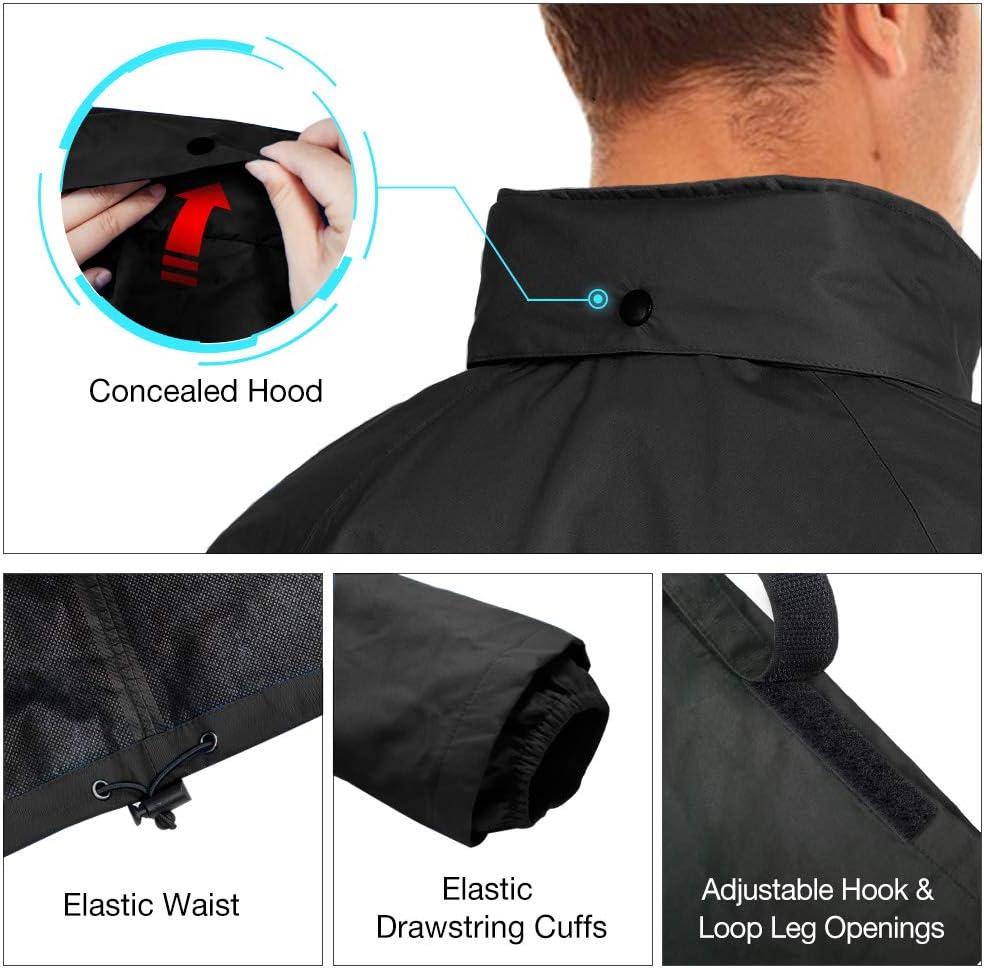 waterproof breathable rain suit