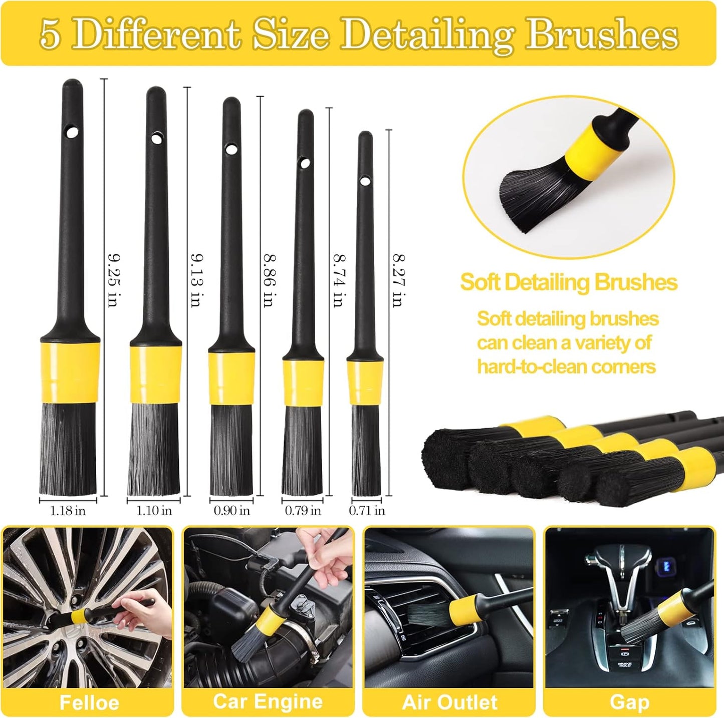 27pcs car detailing kit